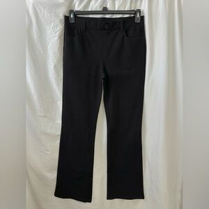Stelle Black Pull On Bootcut Dress Pants Stretch Career Work Slacks L 30”